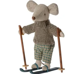 Maileg Ratoncito con esquís 13cm.