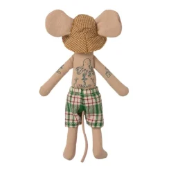 Maileg Ratoncito tatuado caseta playa