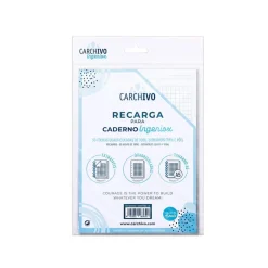 Carchivo Recambio bloc Ingeniox A5 cuadrícula 5x5 50hj 100gr