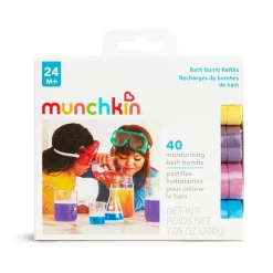 Munchkin Repuesto 40 bombas de baño para dispensador Color Buddies