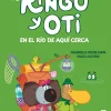 Ringo y Oti en el río de aquí cerca