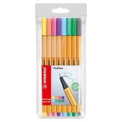 Stabilo Rotulador 8 colores pastel Point 88
