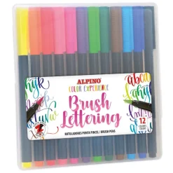 Alpino Rotulador 12 colores punta pincel Brush Lettering