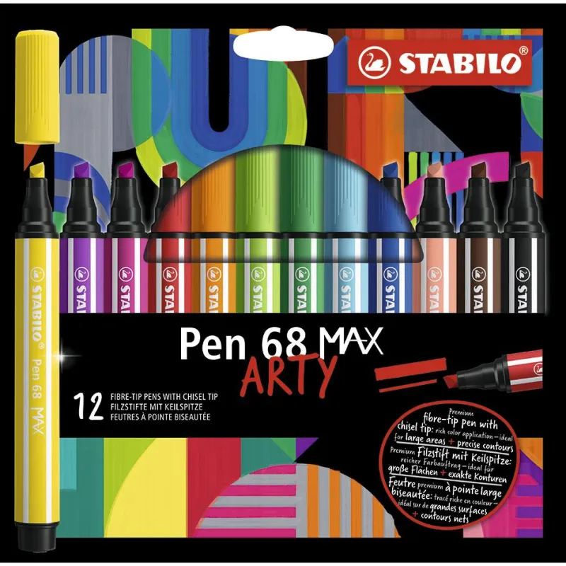 Stabilo Rotulador 12 colores Pen 68 Max Arty