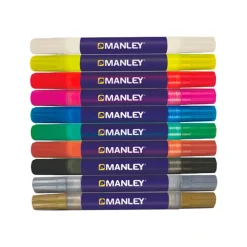 Manley Rotulador acrílico set 10 colores
