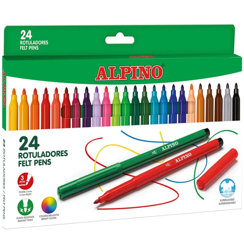 Alpino Rotulador 24 colores