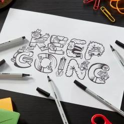 Stabilo Rotulador Arty Line Creativ Tips negro caja 5 unidades diferentes puntas