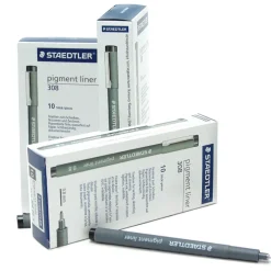 Staedtler Rotulador calibrado color negro caja de 10 unidades. Elige grosor