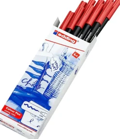 Edding Rotulador 1300 caja 10 rojo. Caja de 10 uds