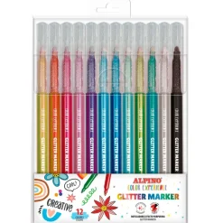 Alpino Rotulador glitter 12 colores Color Experience