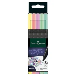 Faber castell Rotulador grip finepen 5 colores pastel