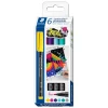 Staedtler Rotulador Lumocolor 317 punta media 6 colores