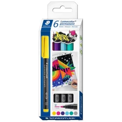 Staedtler Rotulador Lumocolor 317 punta media 6 colores