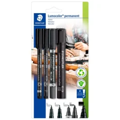 Staedtler Rotulador Lumocolor 4 unidades varios grosores
