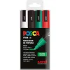 Uniball Rotulador Posca PC5M 4 colores Navidad