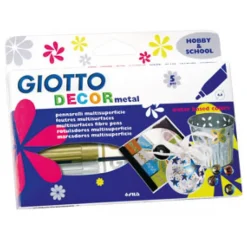 Fila Rotuladores metalizados 5 colores