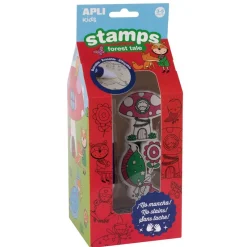 Apli Sellos bosque mágico 6 unidades con tinta borrable