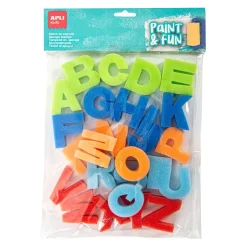 Apli Sellos de esponja letras 26 unidades