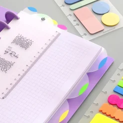 Carchivo Separadores PP bloc Ingeniox A5 neón 4 posiciones transparente