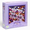 Djeco Set 450 abalorios madera mariposas
