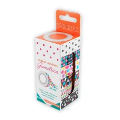 Loolipo Set 6 cintas adhesivas con motivos geométricos 10mx15mm