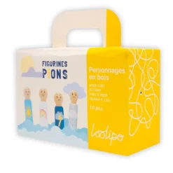 Loolipo Set 10 figuras de madera 7cm.