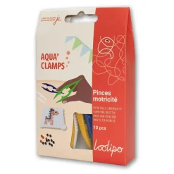 Loolipo Set 10 pinzas motricidad color surtido para perlas de agua