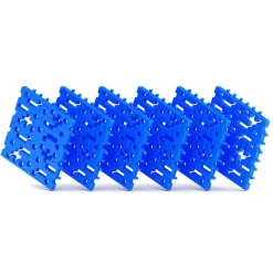 Meli Set 6 placas base basic color azul soporte construcciones