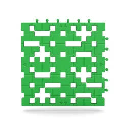 Meli Set 6 placas base basic color verde soporte construcciones