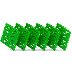 Meli Set 6 placas base basic color verde soporte construcciones