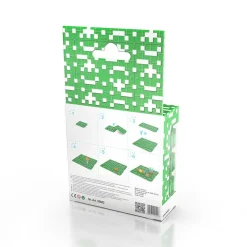 Meli Set 6 placas base basic color verde soporte construcciones