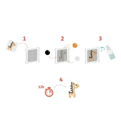 Loolipo Set 5 plantillas para perlas de agua 8x8cm