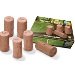 Yellow Door Set 6 rodillos para modelar amigos del bosque