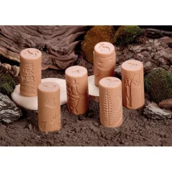 Yellow Door Set 6 rodillos para modelar amigos del bosque