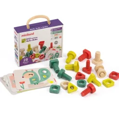 Miniland Set actividades tornillos y tuercas eco