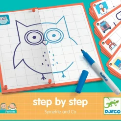 Djeco Set aprende a dibujar con simetría Step by step