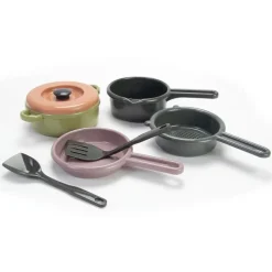 Dantoy Set batería de cocina 6 pzas Eco Green Bean (Colores surtidos)