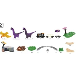 Brio Set circuito tren aventuras jurásicas dinosaurios