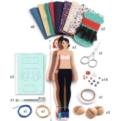 Djeco Set crea moda La moda de Marie