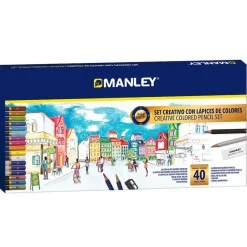 Manley Set creativo lápices color 40 piezas