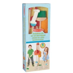 Melissa And Doug Set de accesorios de limpieza de madera
