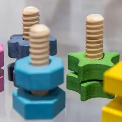 Tickit Set de tornillos y tuercas de madera