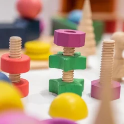 Tickit Set de tornillos y tuercas de madera