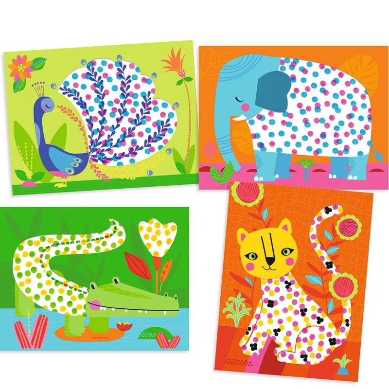 Djeco Set para colorear con puntos ¡Y punto pelota!