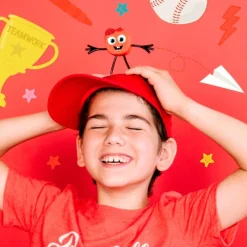 Globus Set personaje Sammy y 2 cubos rojos con luz Glo Pals