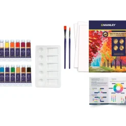 Manley Set pintura acrílica 16 piezas