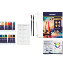 Manley Set pintura gouache 16 piezas