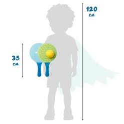 Alldoro Set raquetas con ventosa con 2 pelotas.