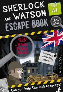 Sherlock & Watson. Escape book para repasar inglés. 11-12 años