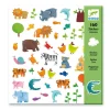 Djeco Sobre 160 pegatinas animales